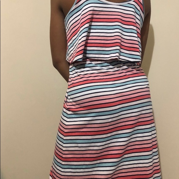 Multicolor Striped Ruffle Dress - Picture 4 of 4